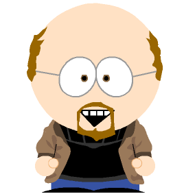 Peter as a South Park character